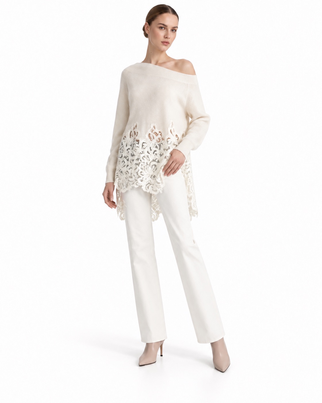 Кардиган Floral lace из кашемира
