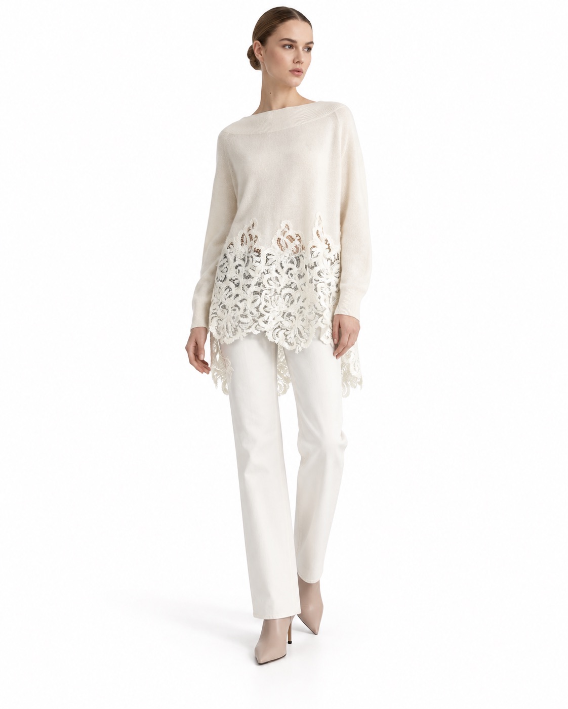 Кардиган Floral lace из кашемира